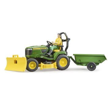 1/16 John Deere Lawn tractor with trailer & figure