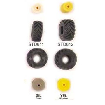 1/64 Tire & rim 600/55-30.5 pair Dual rim